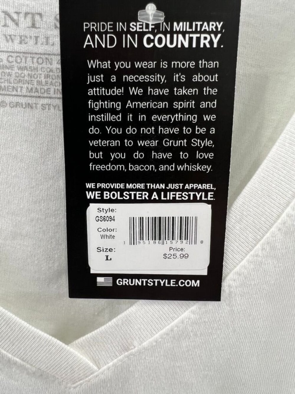 Grunt Style Freedom Vibes Women’s V-Neck T-Shirt Sz. L USA Patriotic Graphic - Picture 4 of 11
